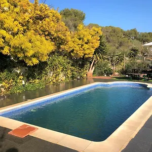 Casa Bella Vista En Montaña Con Vistas Al Mar Y Piscina Privada Cunit